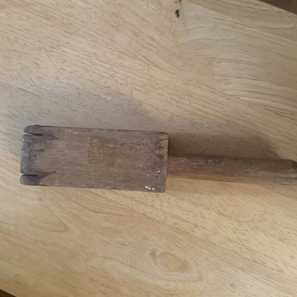 Vintage Antique Wooden Lemon press Juicer Squeezer kitchen primitive old wood - Picture 5 of 16